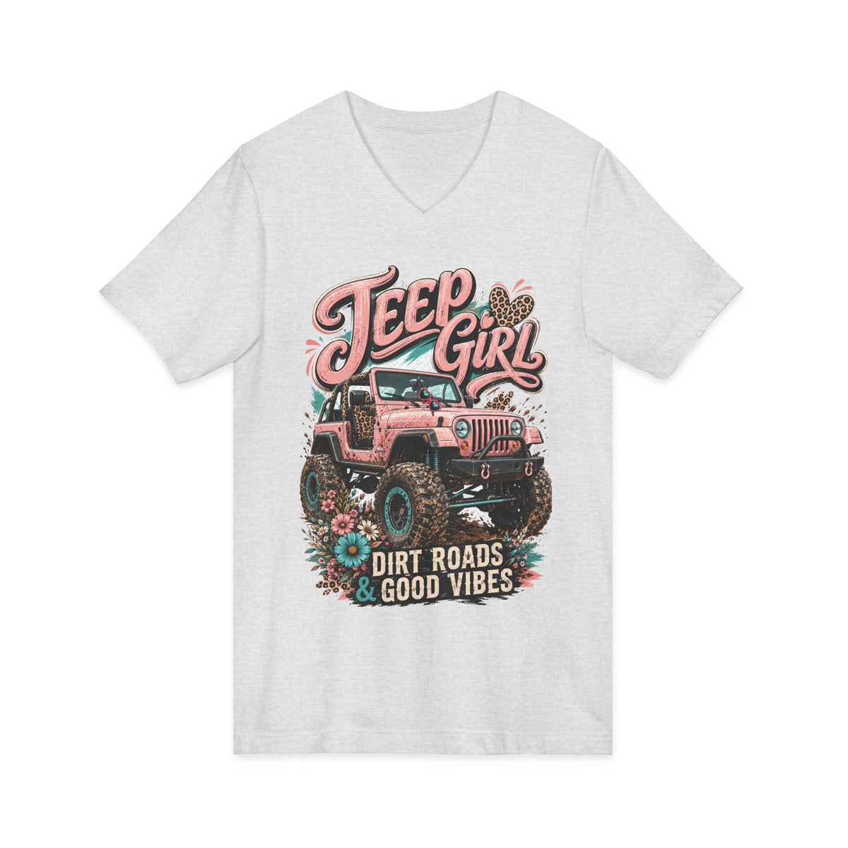 Unisex Jersey Short Sleeve V-Neck Tee