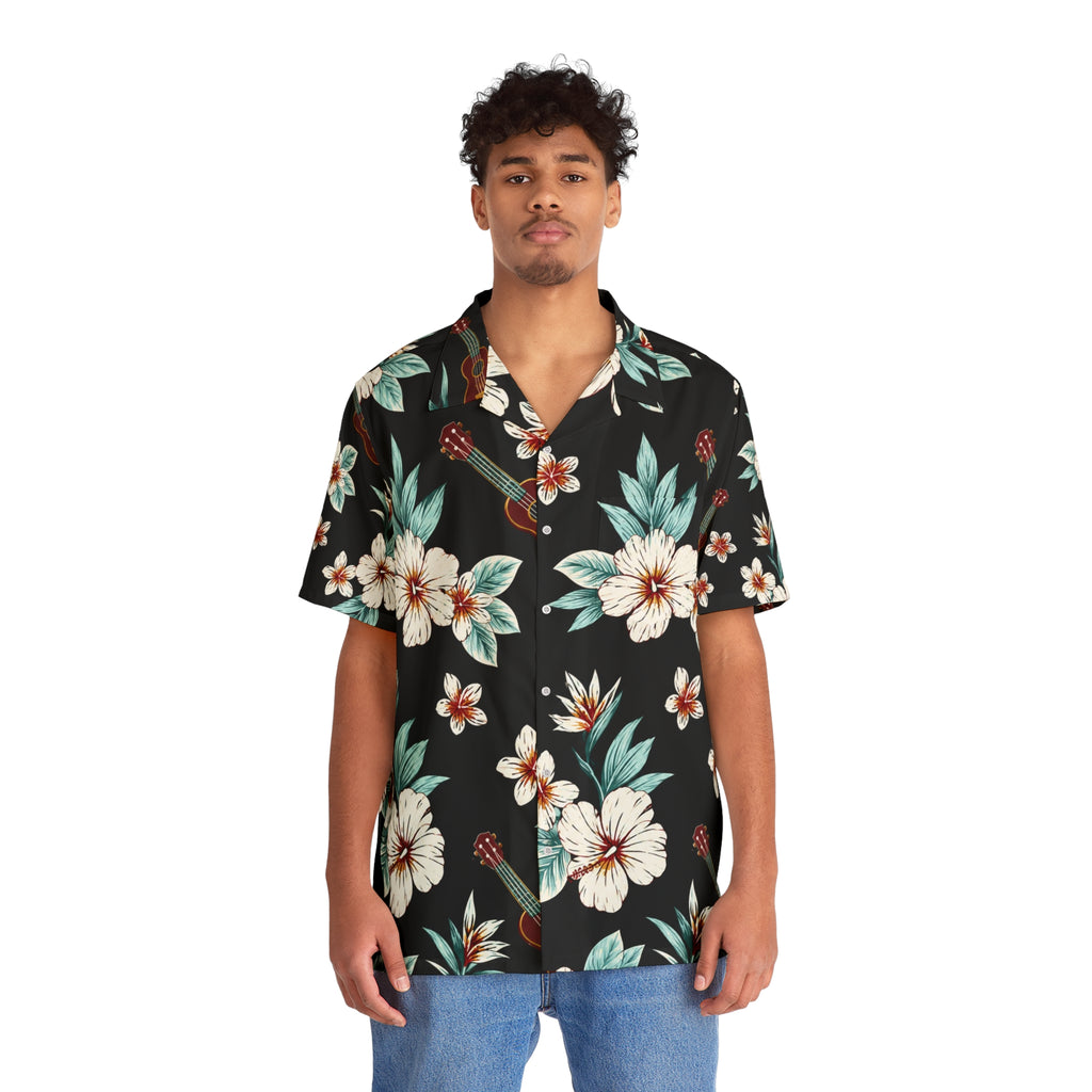 • Tropical Floral Hawaiian Shirt
• Aloha Serenade Hawaiian Shirt | Floral Ukulele Casual Beach Top