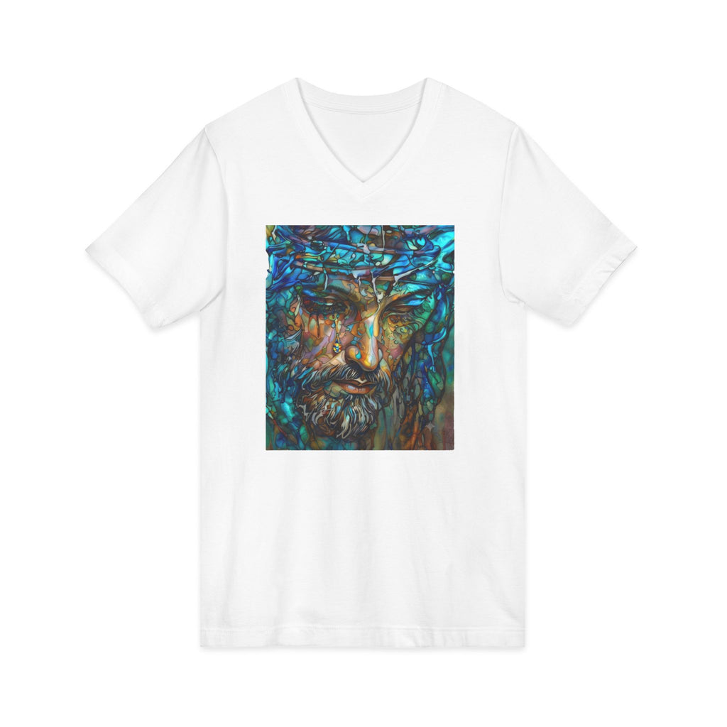 Unisex Jersey Short Sleeve V-Neck Tee