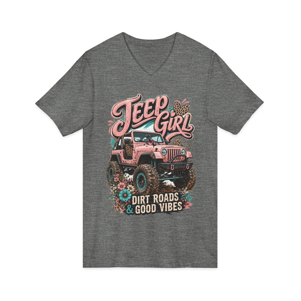 Unisex Jersey Short Sleeve V-Neck Tee