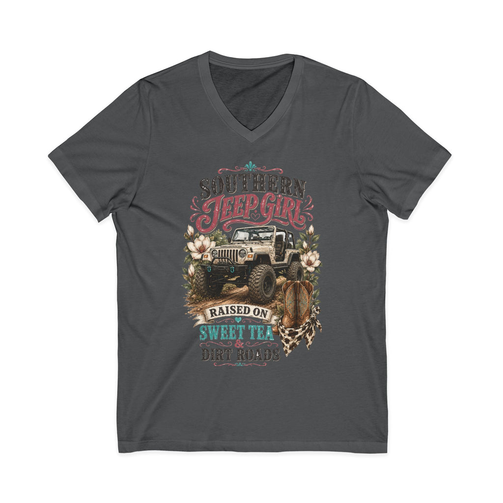 Unisex Jersey Short Sleeve V-Neck Tee