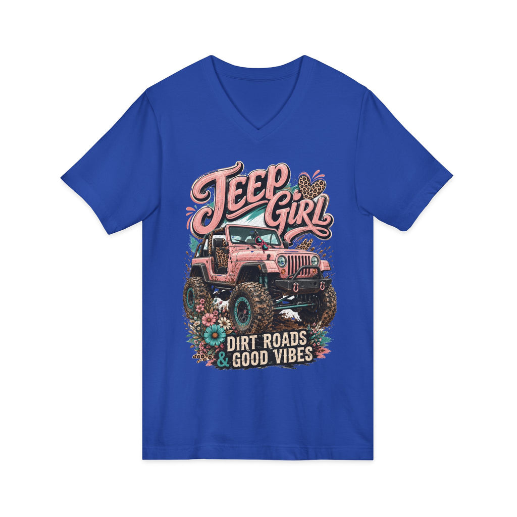 Unisex Jersey Short Sleeve V-Neck Tee