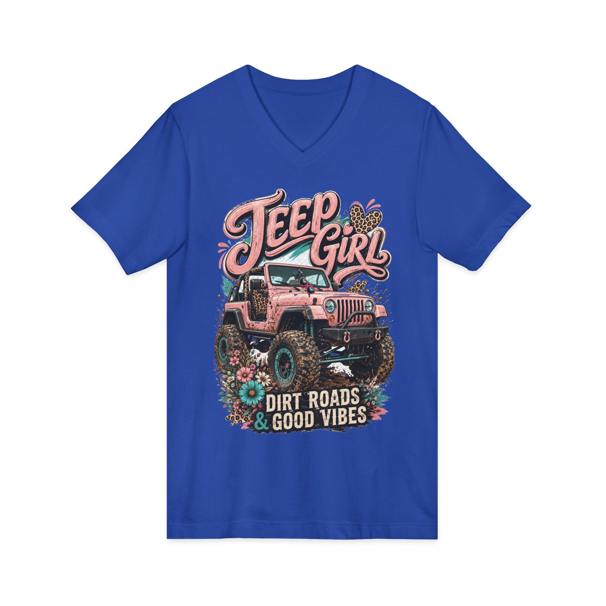 Unisex Jersey Short Sleeve V-Neck Tee