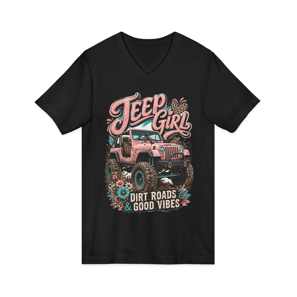 Unisex Jersey Short Sleeve V-Neck Tee