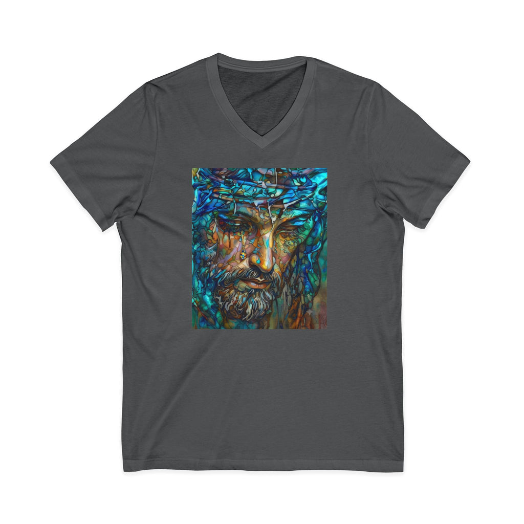 Unisex Jersey Short Sleeve V-Neck Tee