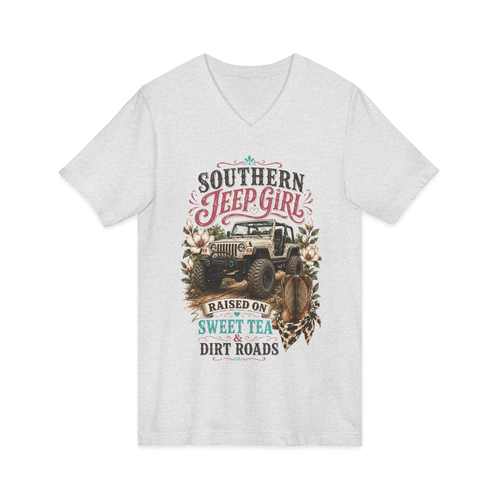 Unisex Jersey Short Sleeve V-Neck Tee