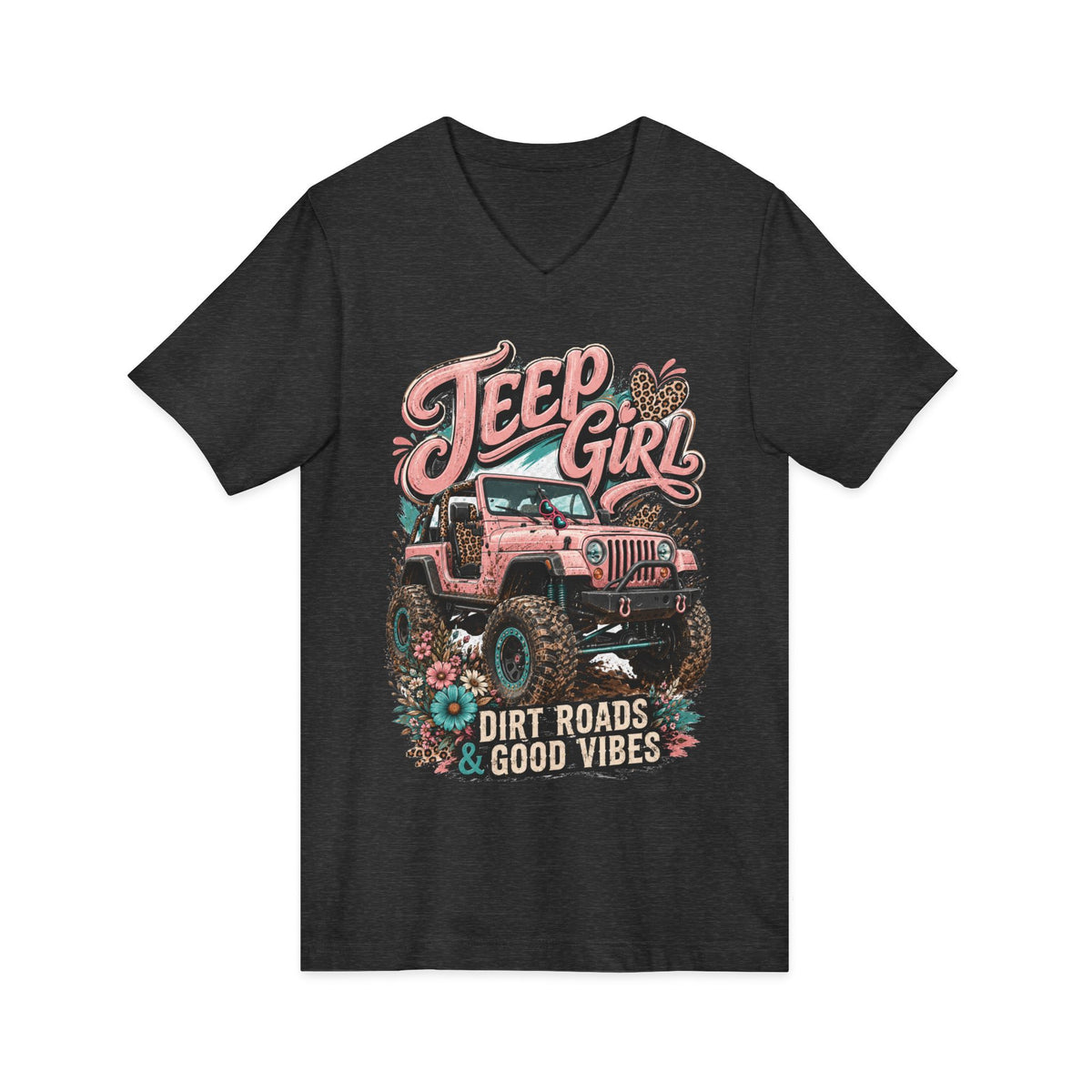 Unisex Jersey Short Sleeve V-Neck Tee