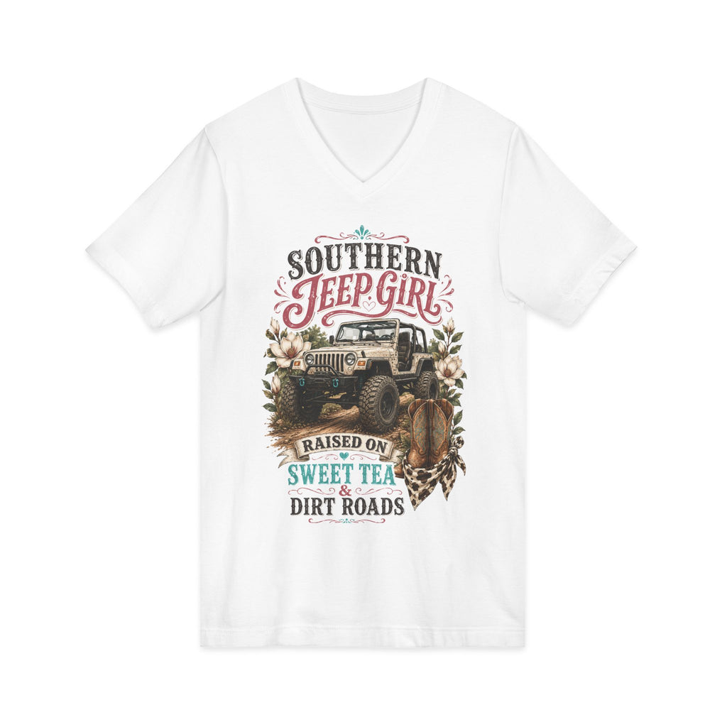 Unisex Jersey Short Sleeve V-Neck Tee
