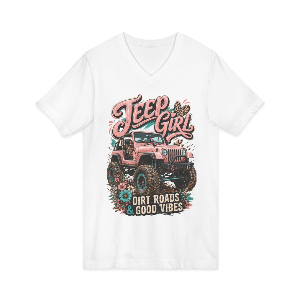 Unisex Jersey Short Sleeve V-Neck Tee