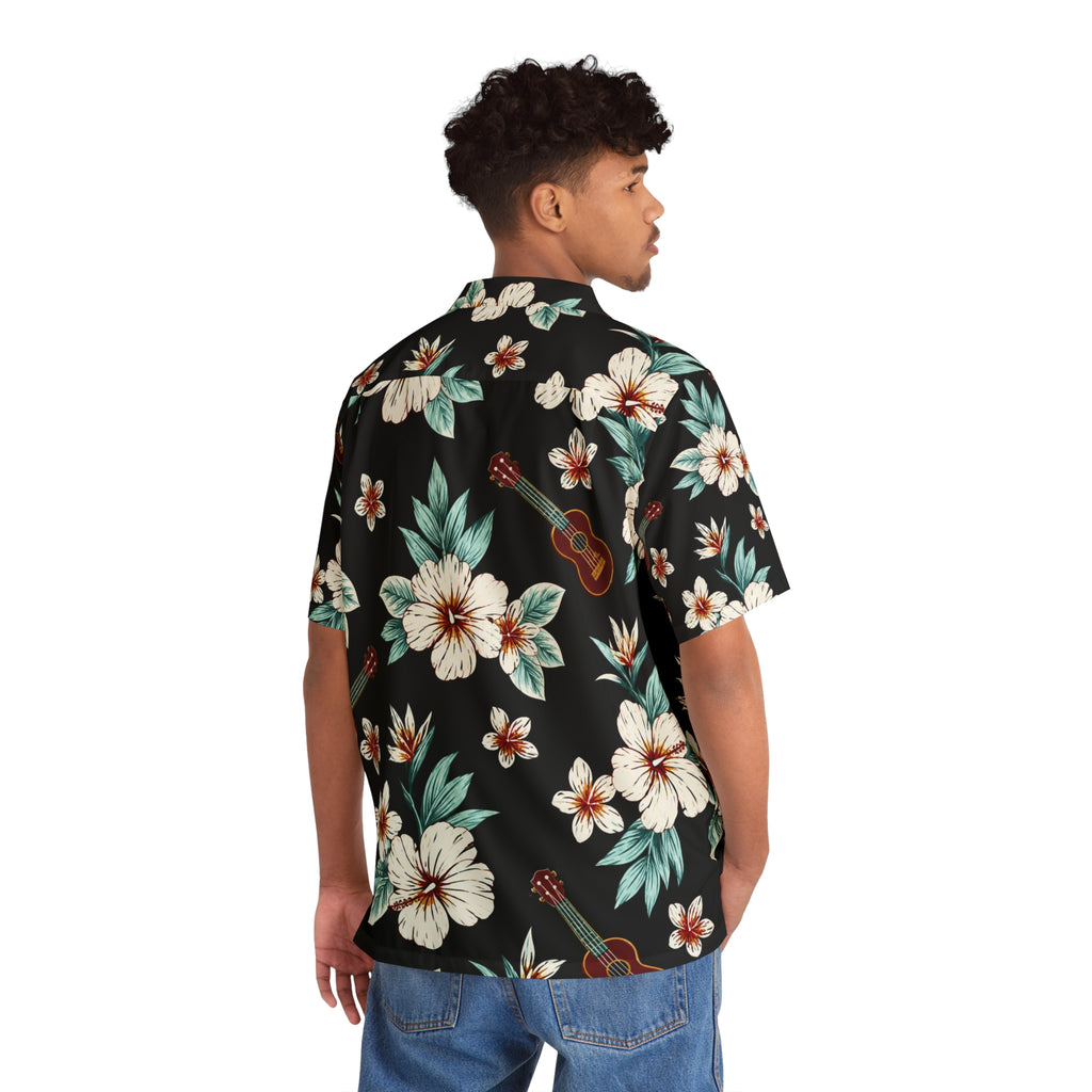 • Tropical Floral Hawaiian Shirt
• Aloha Serenade Hawaiian Shirt | Floral Ukulele Casual Beach Top