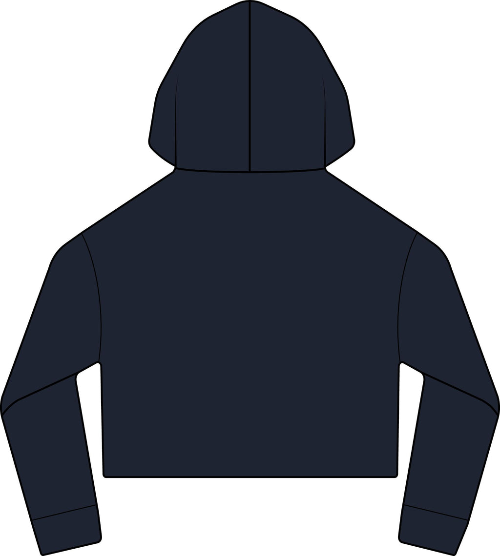 iWomen's Laguna Sueded Raw Edge Crop Hoodie Sweatshirt