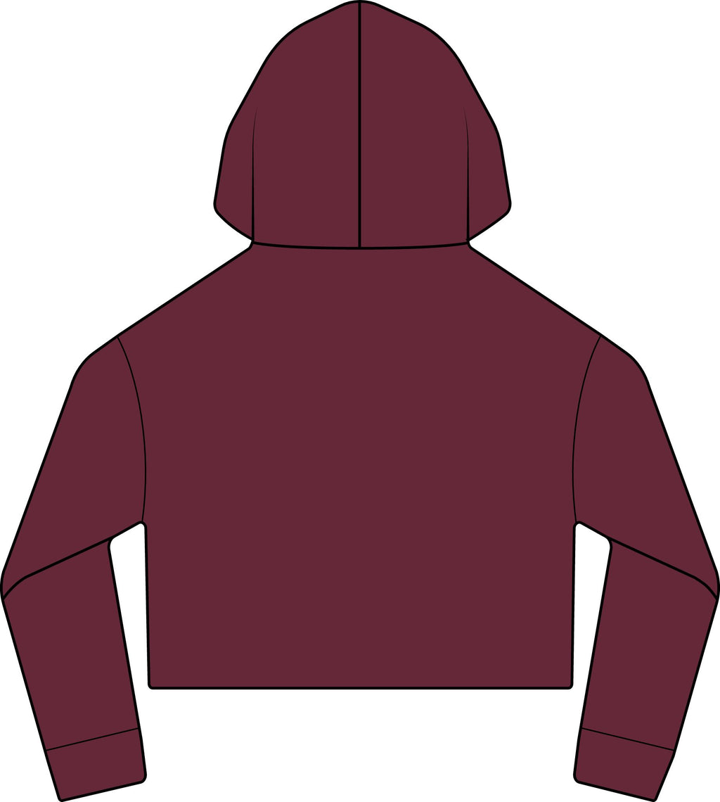 iWomen's Laguna Sueded Raw Edge Crop Hoodie Sweatshirt