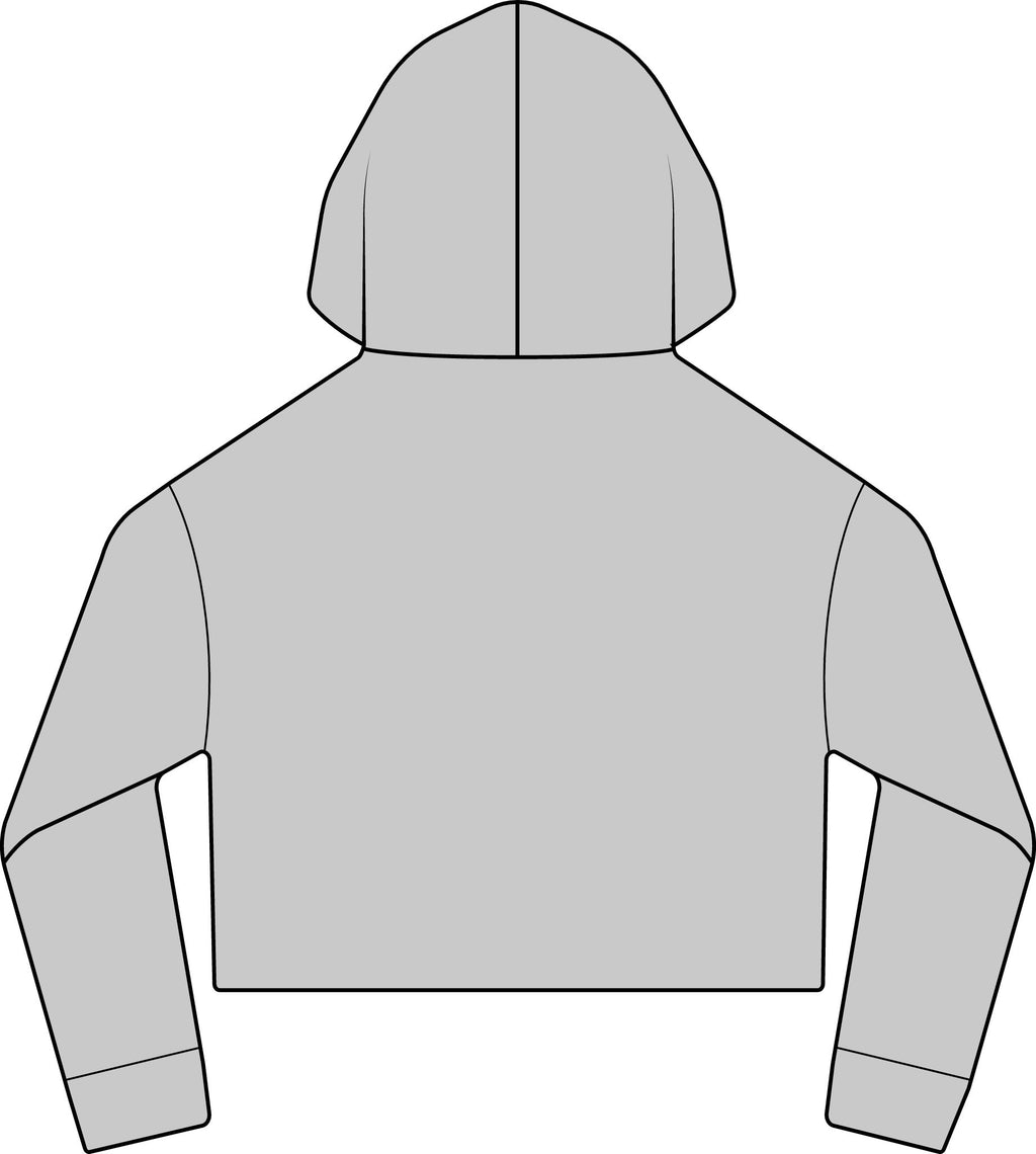 iWomen's Laguna Sueded Raw Edge Crop Hoodie Sweatshirt