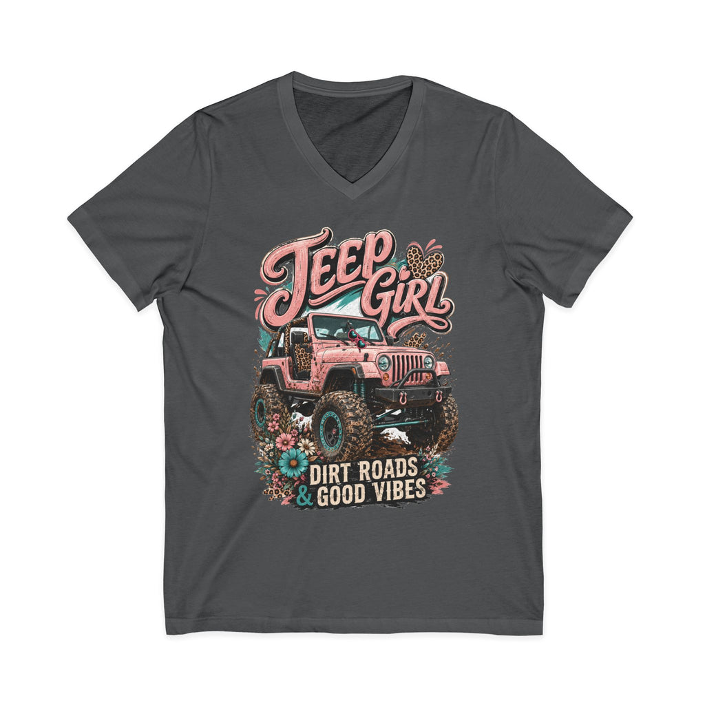Unisex Jersey Short Sleeve V-Neck Tee