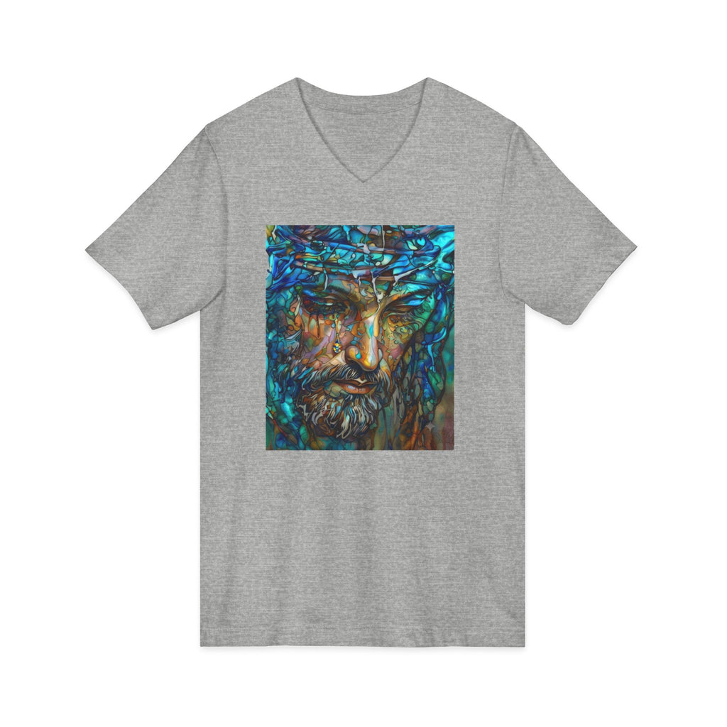 Unisex Jersey Short Sleeve V-Neck Tee