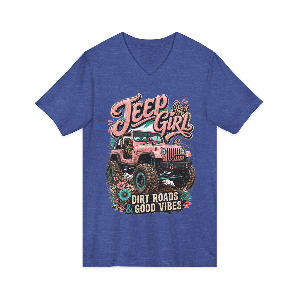 Unisex Jersey Short Sleeve V-Neck Tee