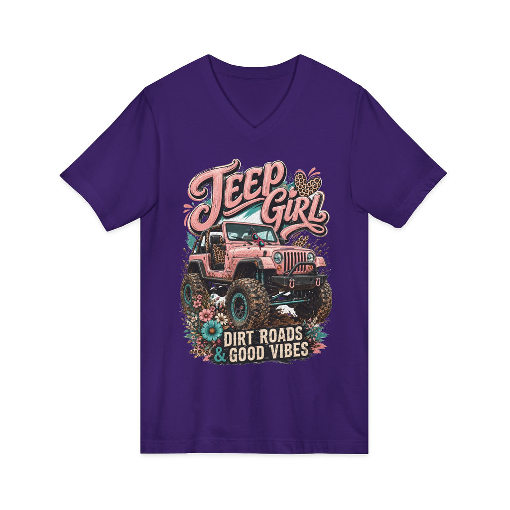 Unisex Jersey Short Sleeve V-Neck Tee