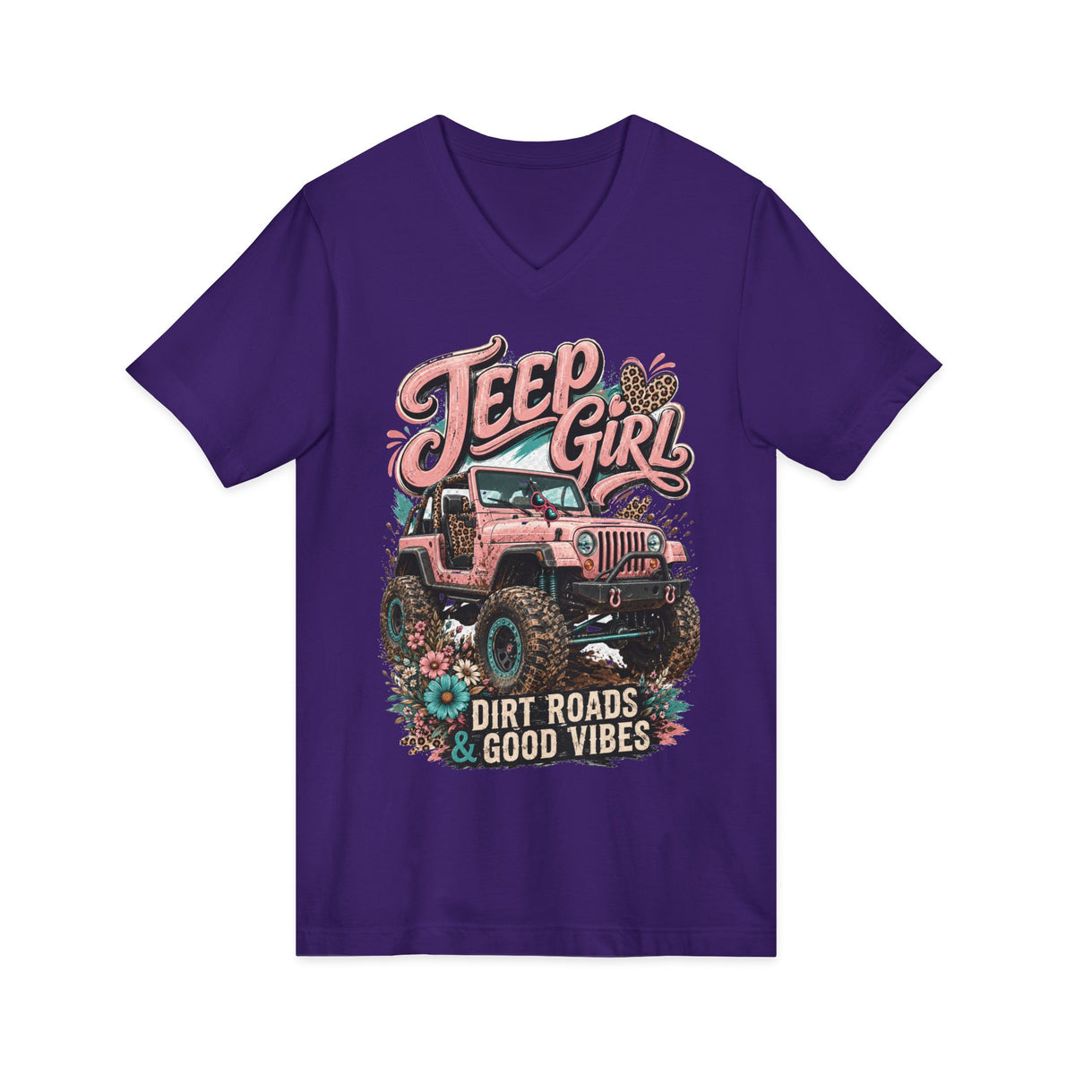 Unisex Jersey Short Sleeve V-Neck Tee