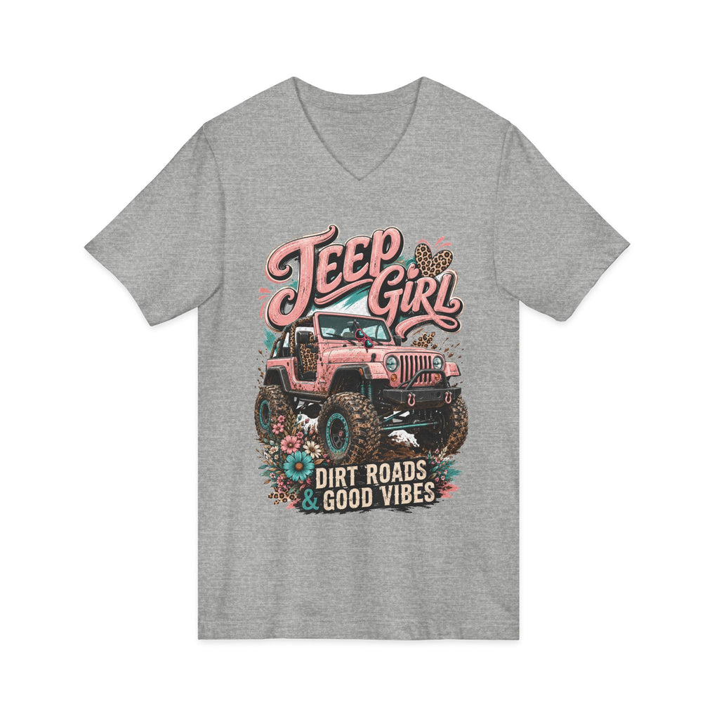 Unisex Jersey Short Sleeve V-Neck Tee
