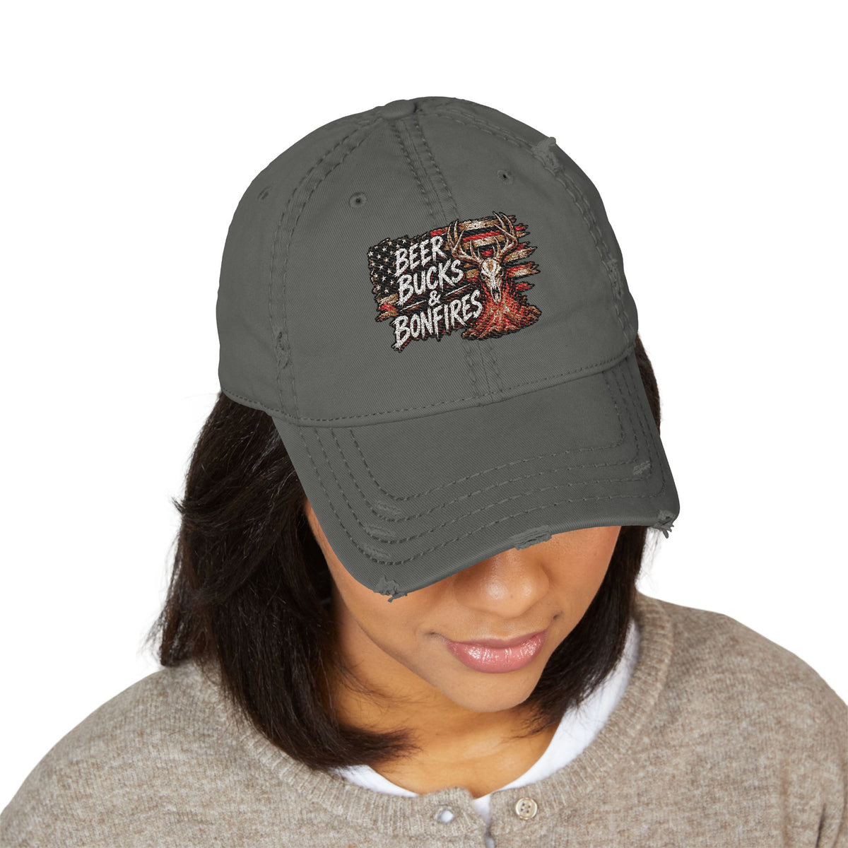 Distressed Dad Hat (Embroidery)