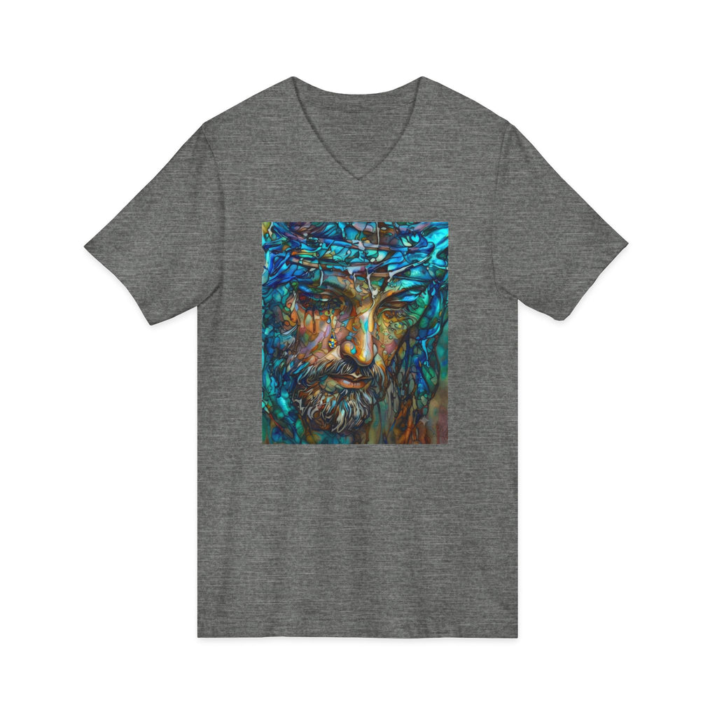 Unisex Jersey Short Sleeve V-Neck Tee