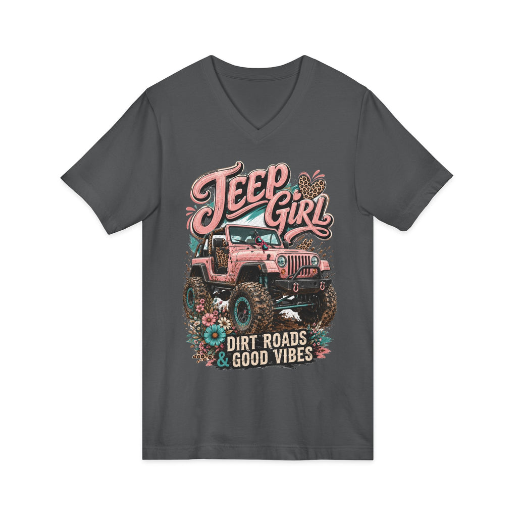 Unisex Jersey Short Sleeve V-Neck Tee