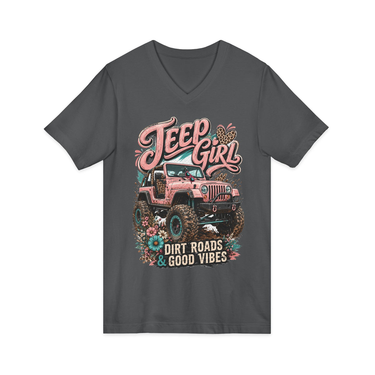 Unisex Jersey Short Sleeve V-Neck Tee