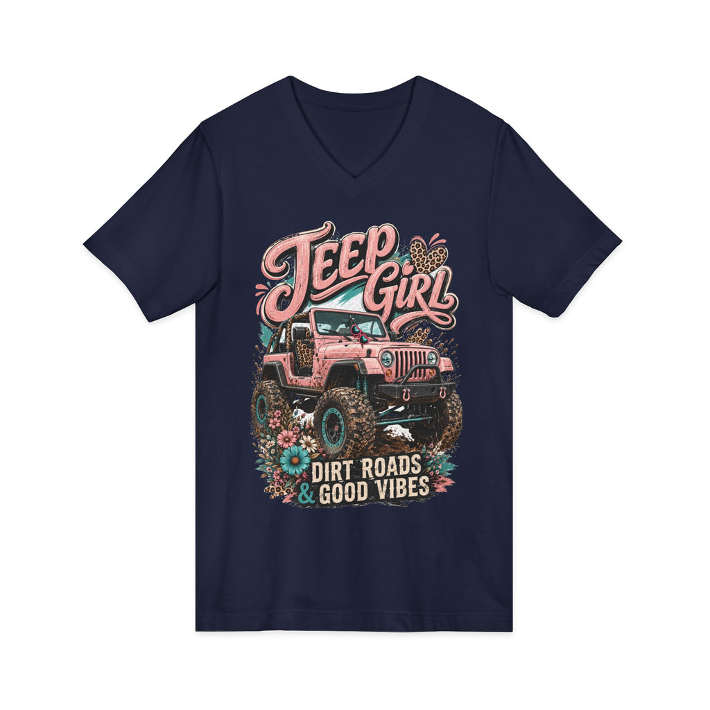 Unisex Jersey Short Sleeve V-Neck Tee