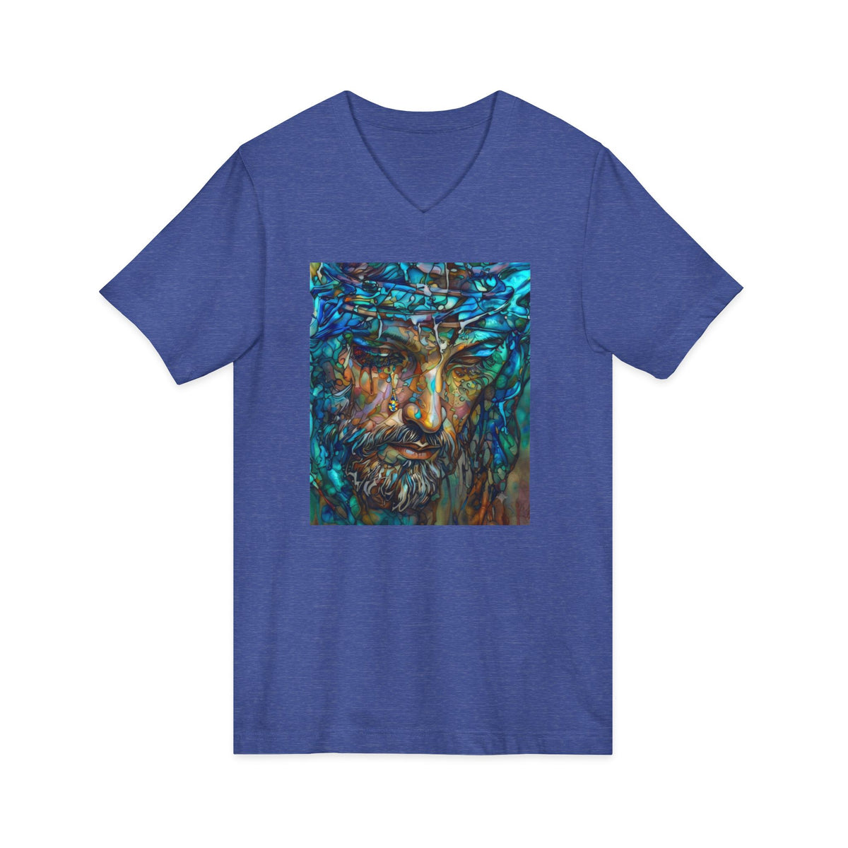 Unisex Jersey Short Sleeve V-Neck Tee